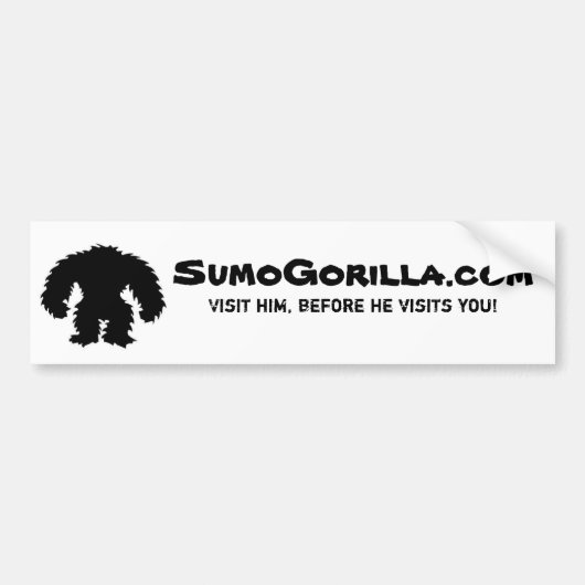Bumpersticker-SumoGorilla.com Bumpersticker (Voorkant)