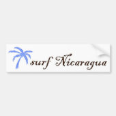 bumpersticker - surf Nicaragua (Voorkant)