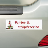 Bumpersticker-Sweet Fairy Strawberry Bumpersticker (Op auto)