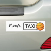 Bumpersticker Taxi Basketball (Op auto)