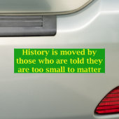 Bumpersticker - te klein om uit te maken (Op auto)