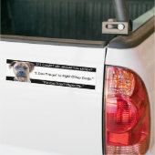 Bumpersticker - tegen dierenmishandeling (Op Truck)