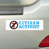 Bumpersticker tegen Trump Citizen Activist (Op auto)