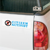 Bumpersticker tegen Trump Citizen Activist (Op Truck)