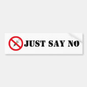 bumpersticker tegen vaccin (Voorkant)