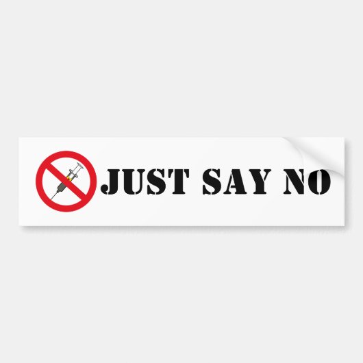 bumpersticker tegen vaccin (Voorkant)