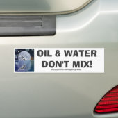 BUMPERSTICKER TEGEN VERVUILING DOOR DOLFIJNEN (Op auto)