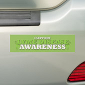 Bumpersticker ter ondersteuning van de ziekte van (Op auto)