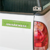 Bumpersticker ter ondersteuning van de ziekte van (Op Truck)