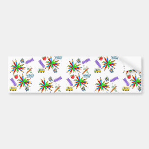 Bumpersticker Terug naar school is Cool