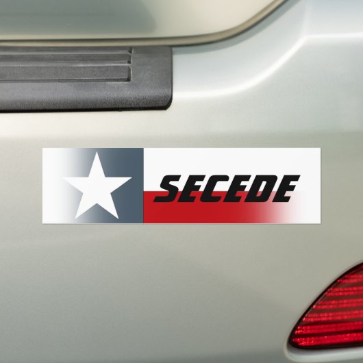 Bumpersticker Texas Flag Fade Secede Campaign (Op auto)