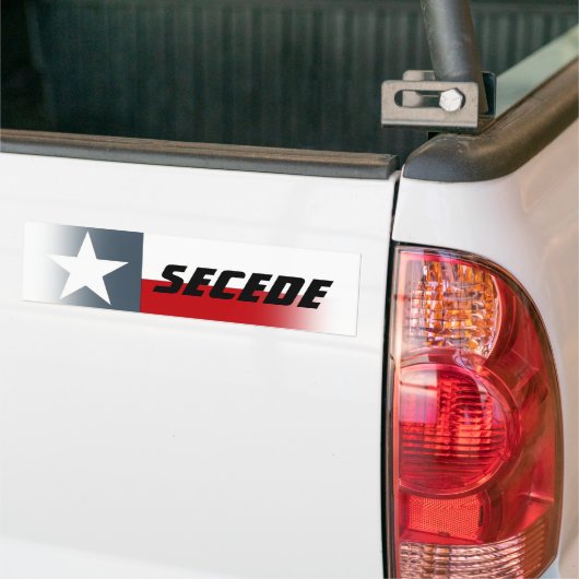 Bumpersticker Texas Flag Fade Secede Campaign (Op Truck)