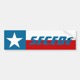 Bumpersticker Texas Lone Star State Flag Secede