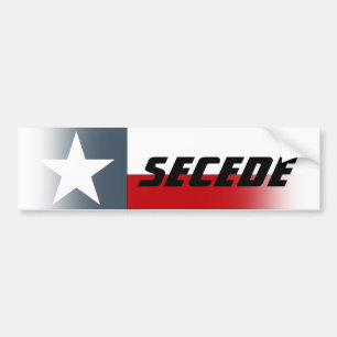 Bumpersticker Texas Vlag Vervagen Afscheiden Campa