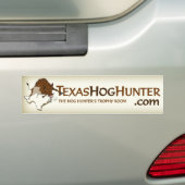 Bumpersticker TexasHogHunter.com (Op auto)