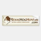 Bumpersticker TexasHogHunter.com (Voorkant)
