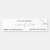 Bumpersticker - thema pi (Voorkant)