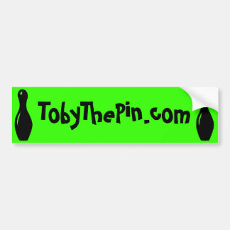 Bumpersticker TobyThePin.com Green
