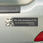 Bumpersticker Tolstoy Quote (Op auto)