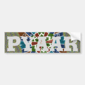 Bumpersticker Trendy Sari-design (Voorkant)