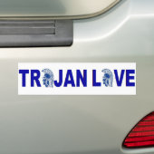 Bumpersticker Trojan Love (Op auto)