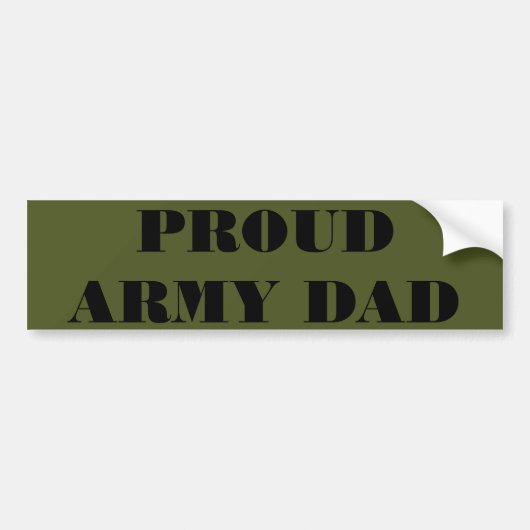 Bumpersticker Trotse Army Vader (Voorkant)