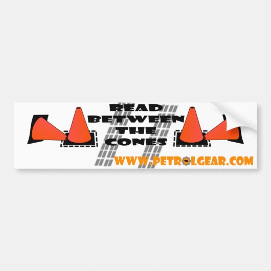 Bumpersticker: Tussen de kevers lezen Bumpersticker (Voorkant)