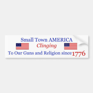 Bumpersticker uit de kleine stad Proud