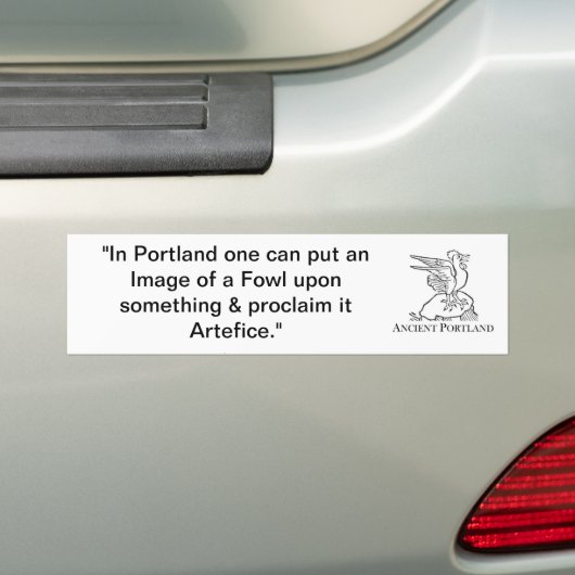 Bumpersticker van Ancient Portland (Op auto)