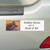 Bumpersticker van Arabische paarden (Op auto)