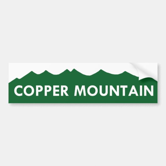 Bumpersticker van Copper Mountain Colorado (Voorkant)