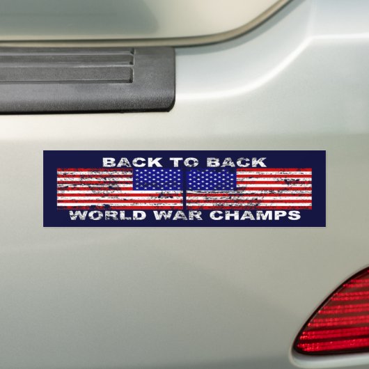 Bumpersticker van de Champions uit de Tweede Werel (Op auto)