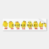Bumpersticker van de Chicks Rule (Voorkant)