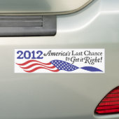 Bumpersticker van de conservatieve Romney-verkiezi (Op auto)