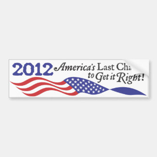 Bumpersticker van de conservatieve Romney-verkiezi