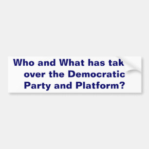 Bumpersticker van de Democratische Partij