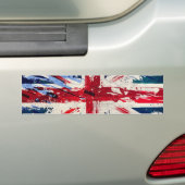 Bumpersticker van de Engelse vlag (Op auto)