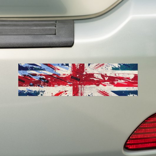 Bumpersticker van de Engelse vlag (Op auto)