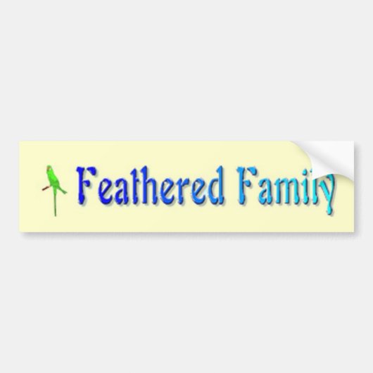 Bumpersticker van de gevoede familie (Voorkant)
