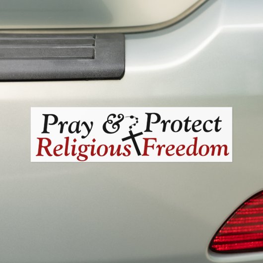 Bumpersticker van de godsdienstvrijheid (Op auto)