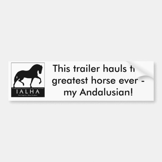 Bumpersticker van de grootste paarden (Voorkant)