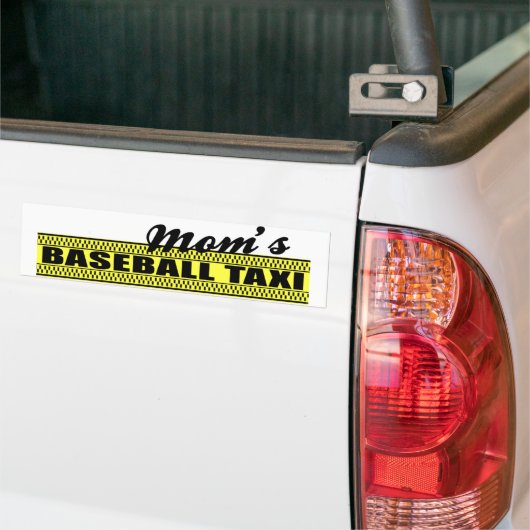 Bumpersticker van de honkbal Taxi (Op Truck)