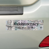bumpersticker van de kakistocratie (Op auto)