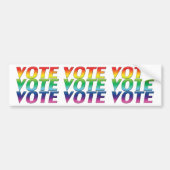 Bumpersticker van de kleuren van de regenboogvlag (Voorkant)