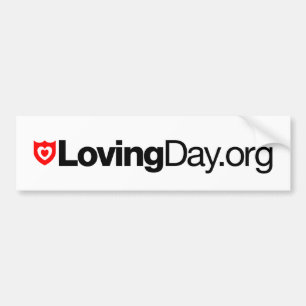 Bumpersticker van de liefhebbende Dag in het Wit