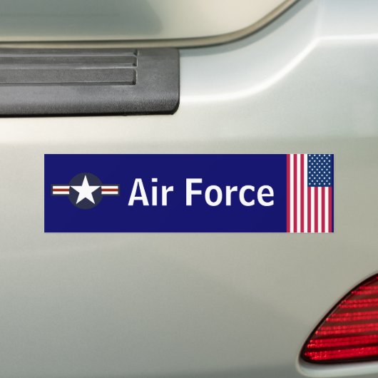 Bumpersticker van de luchtmacht (Op auto)