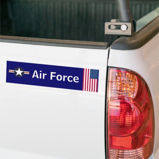 Bumpersticker van de luchtmacht (Op Truck)