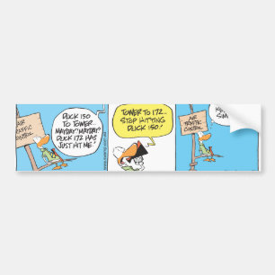 Bumpersticker van de luchtverkeersleider