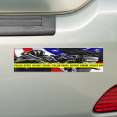 Bumpersticker van de politiestaat (Op auto)