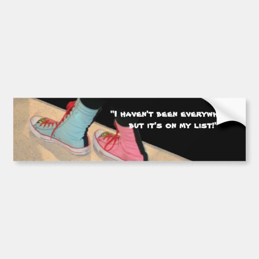 Bumpersticker van de reiziger (Voorkant)